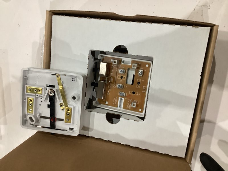 Condition photo showing As Is for honeywell economy non-programmable thermostat, heating and cooling (ct31a1003/e1)
