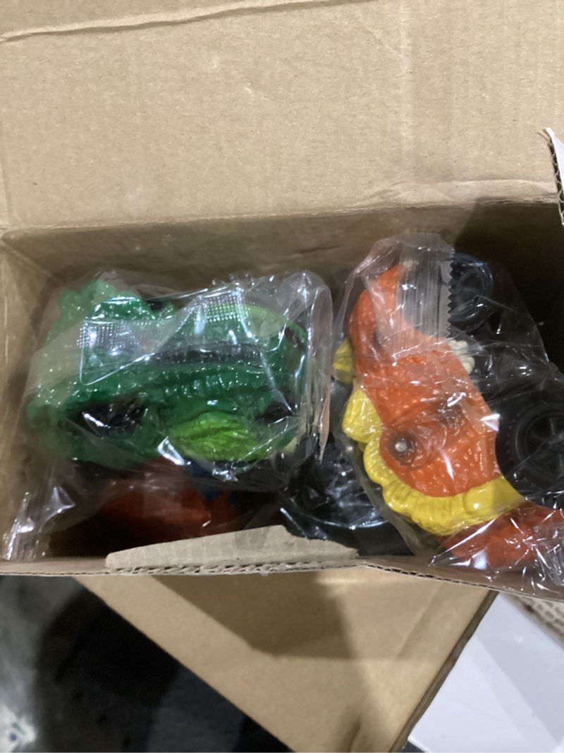 Condition photo showing As Is for Skylety 6 Packs Dinosaur Track Car Race Replacement LED Light up Battery Powered Dinosaur Race Glow in The Dark Dino Accessories Compatible with Most Tracks, Car Only(Dinosaur)