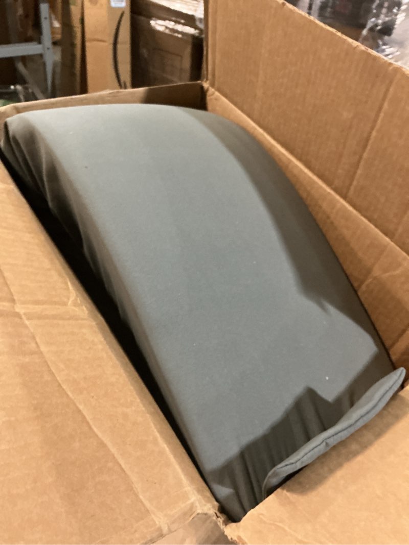 Condition photo showing As Is for Vekkia Queen Bed Wedge Pillow for Headboard Gap+Gray Cover