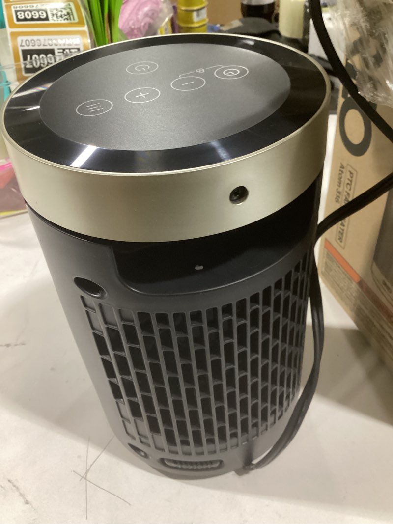 Condition photo showing As Is for Dreo Space Heater, Portable Electric Heaters for Indoor Use with Thermostat and Remote, 2024 Upgraded, Digital Display, 12H Timer, 5 Mode, 1500W PTC Ceramic Fast Safety Heat for Office Bedroom Home Gold 10 inch