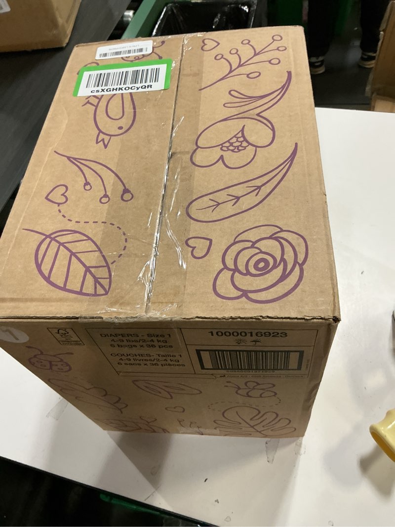 Condition photo showing New/Like New for Bambo Nature Hypoallergenic Baby Diapers, Eco-Labelled Sustainable Diapers, Enhanced Leakage Protection, Totally Chlorine-free, Skin Friendly, and Super Absorbent - Size 1 (216 Count)