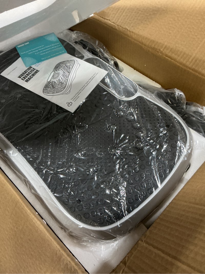 Condition photo showing Good Condition for AXV Vibration Plate Fitness Platform Exercise Machine Vibrating Shaking Full Body Shaker Workout Vibrate Stand Shake Board Sport Gym for Weight Loss Fat Burner for Women Men SLIM-SILVER