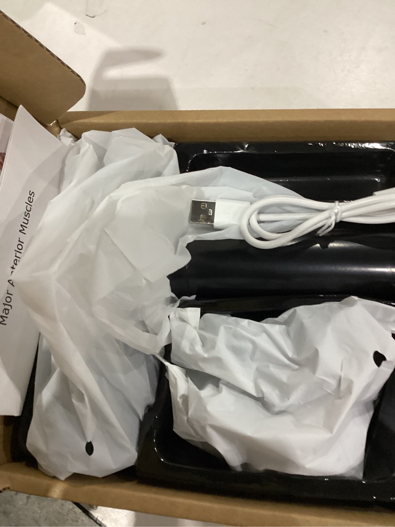 Condition photo showing As Is for AYURA Massage Gun Deep Tissue, Muscle Massager Gun for Pain Relief, Percussion Massage Gun with 30 Speeds & 6 Heads, Portable Handheld Back Massage Gun for Athlets Men Women Black