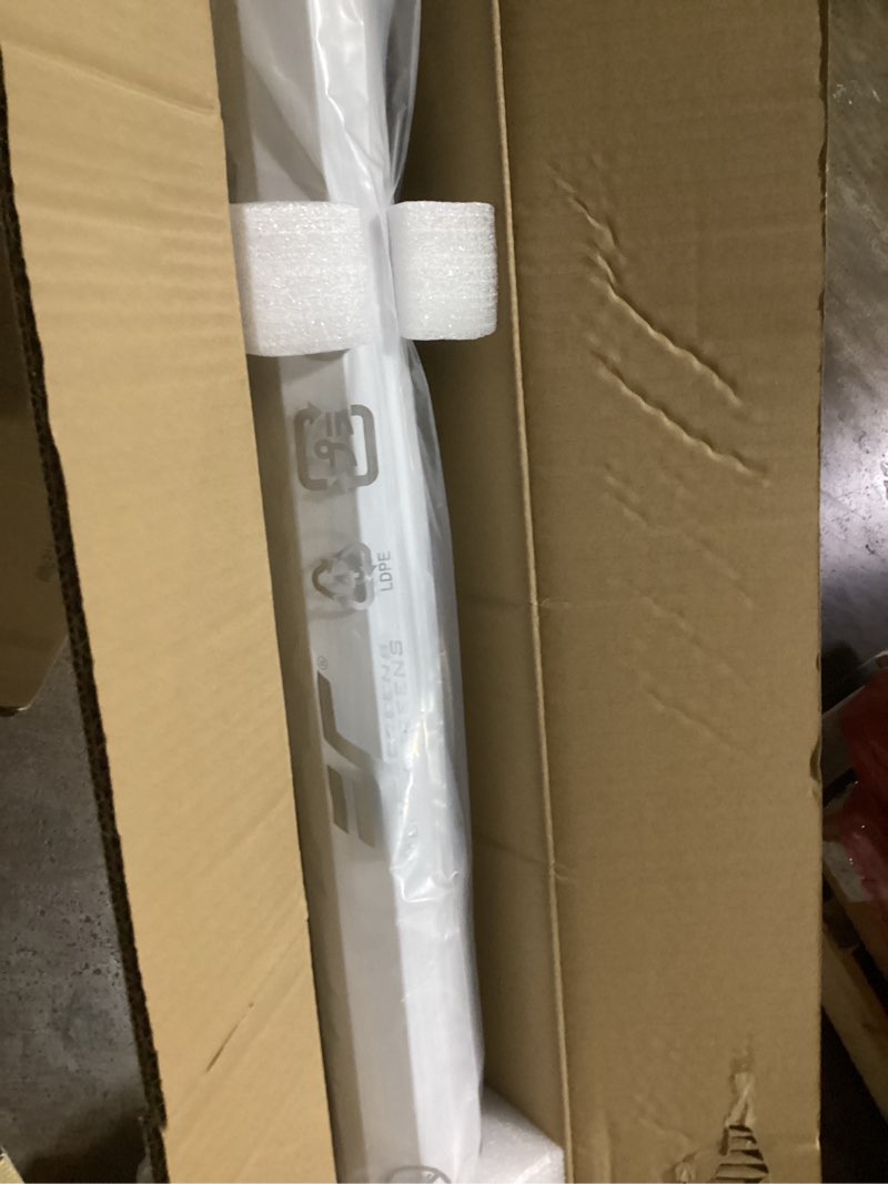 Condition photo showing Good Condition for Akia Screens 100 Inch Manual Pull Down Projector Screen, 16:10 Retractable Projection Screen, 4K 8K HD Ready, Wall or Ceiling Mount, Auto-Locking Indoor Home Theater Screen, White Case (AK-M100X1) Manual B / 100-inch / 16:10