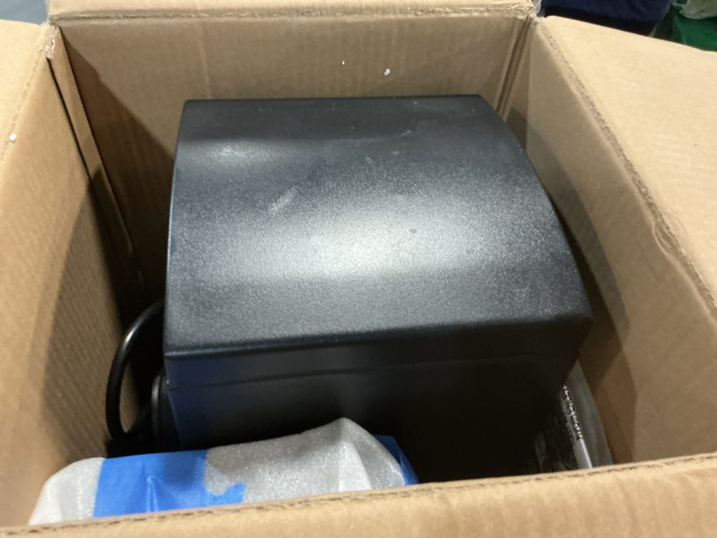 Condition photo showing As Is for masterbuilt® slow and cold smoker accessory attachment with removable ash tray for masterbuilt vertical bbq smokers in black, 10" x 10" x 18", model mb20100112 new version