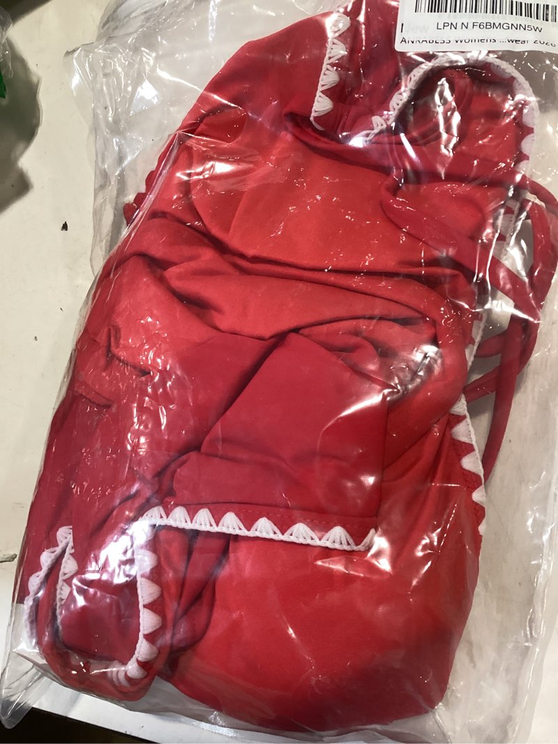 Condition photo showing Good Condition for anrabess womens tankini set,tummy control two piece swimsuit,perfect for beach vacation,versatile summer bathing suit 2026 red medium