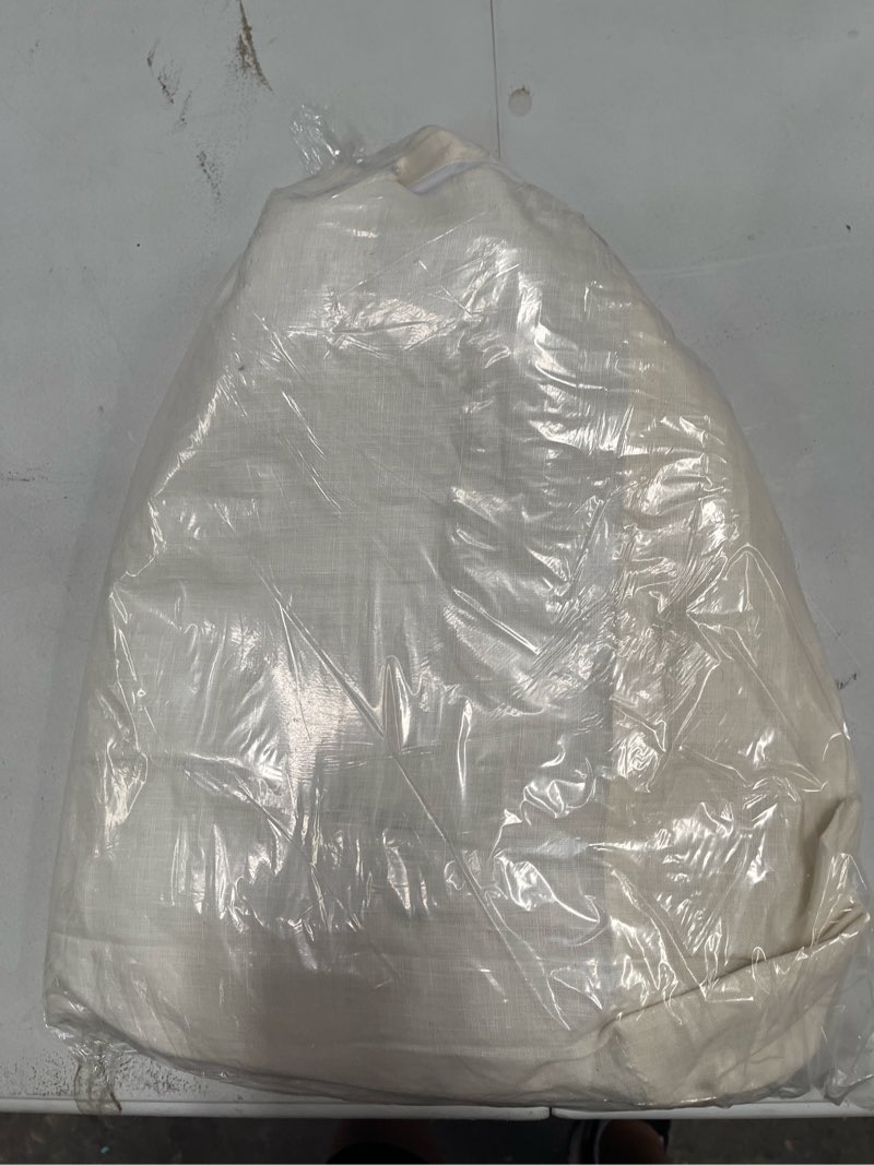 Condition photo showing Good Condition for european linen true blackout curtain, 48x84, ivory