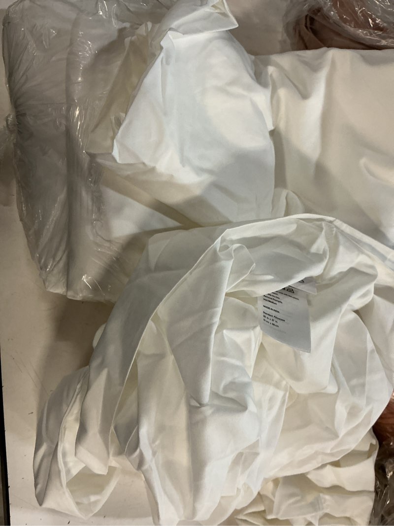 Condition photo showing As Is for quince organic brushed cotton sheet set 3pcs