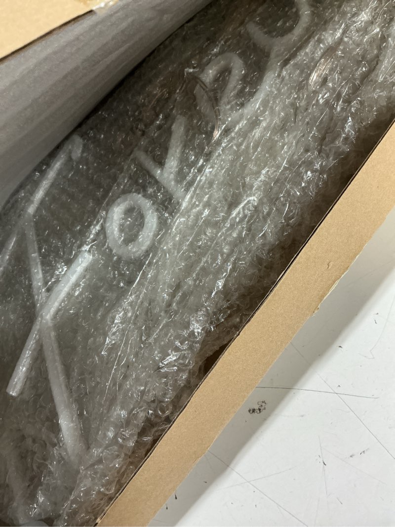 Condition photo showing Good Condition for 45.5" Super Large Always And Forever Neon Sign Big with Remote Dimmer, Three-pieces Free Combination Forever And Always Neon Light for Wall Decor, Wedding Proposal Bedroom Bar, Warm White Always and forever-warm white