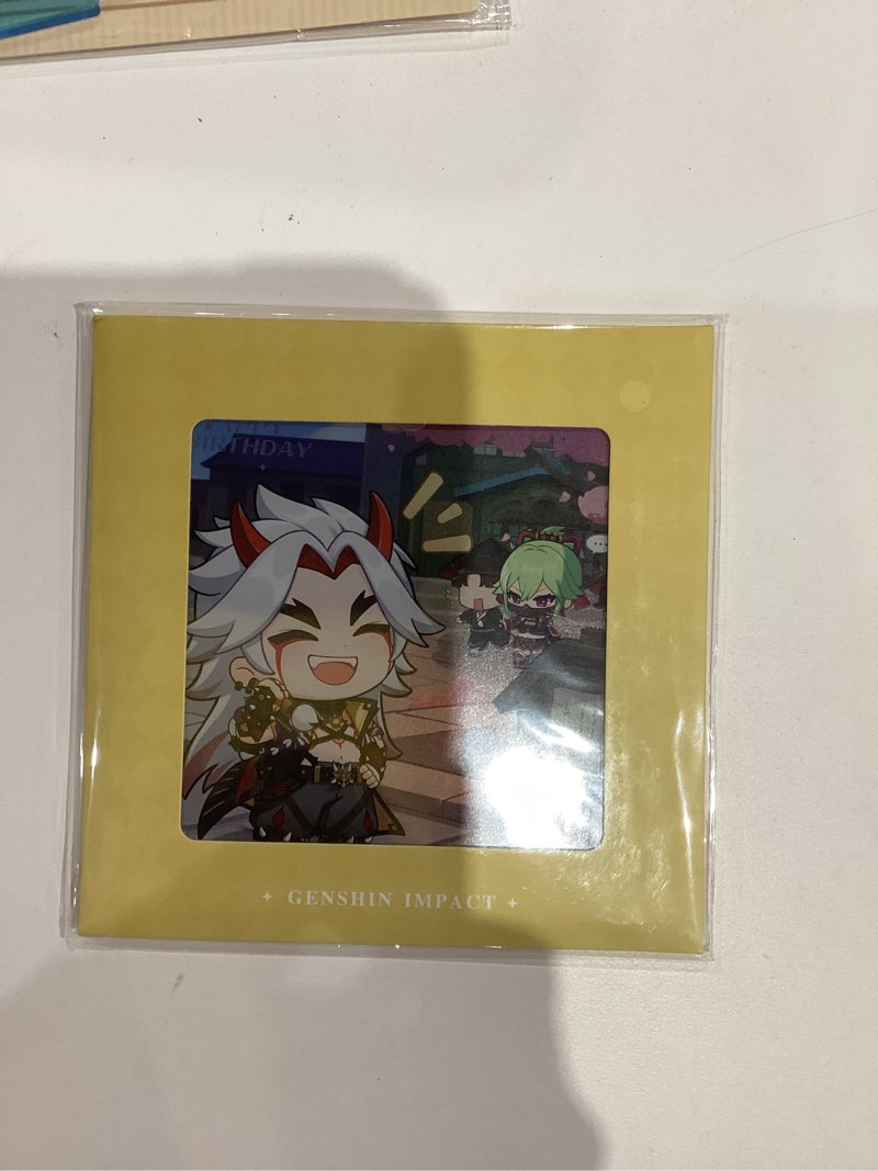 Charlotte Figure Stand Genshin Impact Characters Acrylic Ornaments Game Model Collections Peripheral