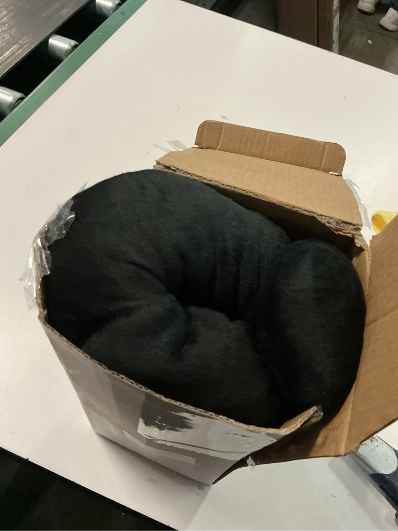 Condition photo showing As Is for Newborn Car Seat Head Support with 3 Shoulder Covers Set, 2-in-1 Reversible Infant Car Seat Insert, Thickened Car Seat Cushion for Baby, Carseat Head Support for Preemie to Infant Black