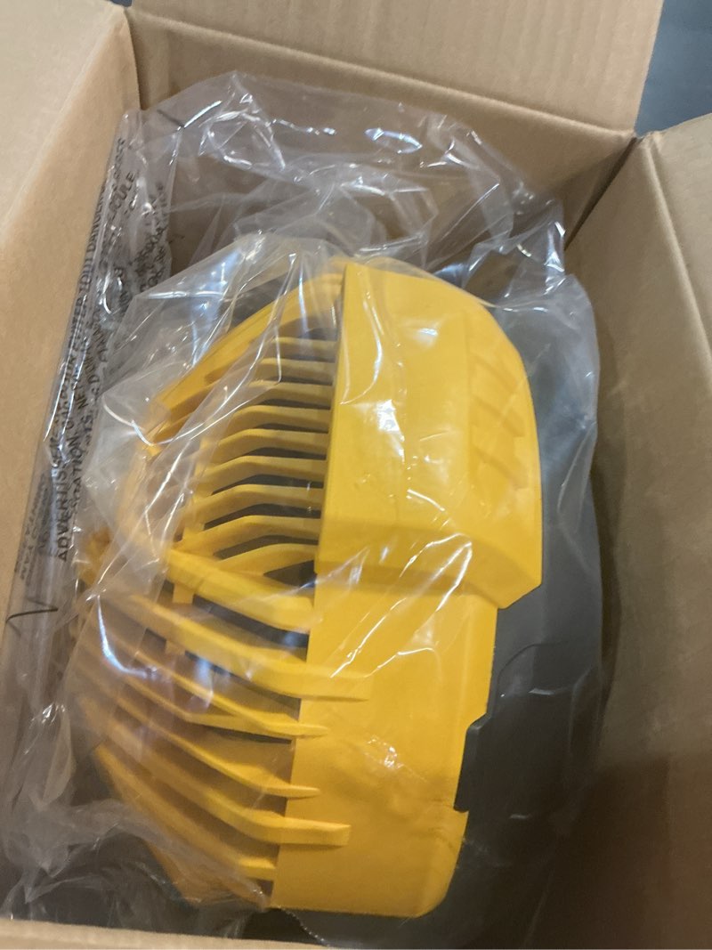 Condition photo showing Good Condition for dewalt 20v max portable fan, battery powered rechargeable cordless shop fan, up to 4.5 hrs runtime, variable speed, 650 cfm, tool only (dce512b) jobsite fan (new)