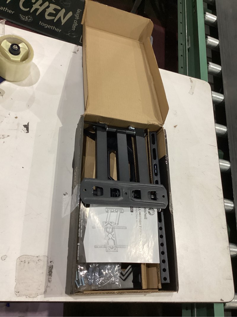 Condition photo showing As Is for Pipishell Full Motion TV Wall Mount for 26-65 Inch Flat Curved TVs, Heavy Duty Single Articulating Arms, Corner TV Mount Up to VESA 400x400mm and 77lbs, Support Swivel, Tilt, Level Adjustment