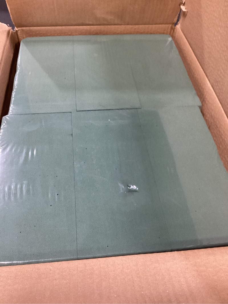 Condition photo showing Good Condition for joanolga 12 packs floral foam blocks, (7.8” l x 3.5” w x 2.4” h), dry and wet green flower foam block for fresh & artificial flowers, arrangements, wedding, birthdays, garden decorations