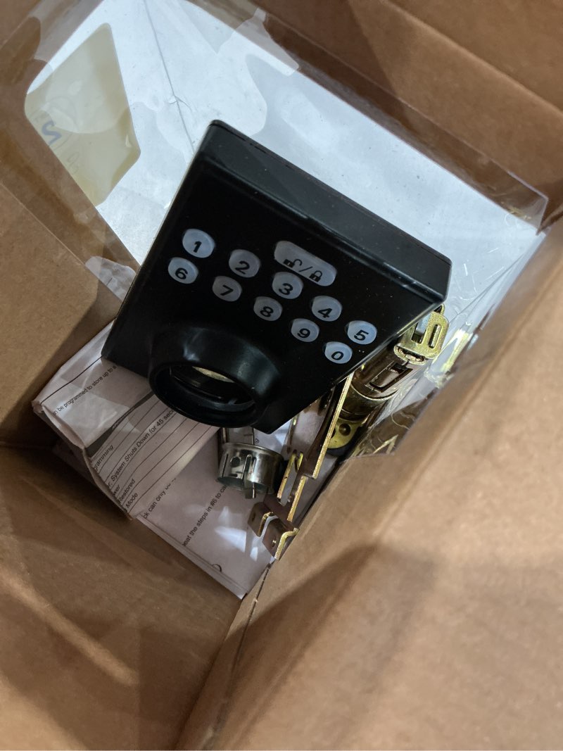 Condition photo showing As Is for iten incomplete))))))yale assure lock 2 with wi-fi – oil rubbed bronze smart lock for front door with keypad, app control, backup key, and deadbolt – secure keyless entry door lock, yrd410-wf1-0bp oil rubbed bronze wi-fi keypad - with key