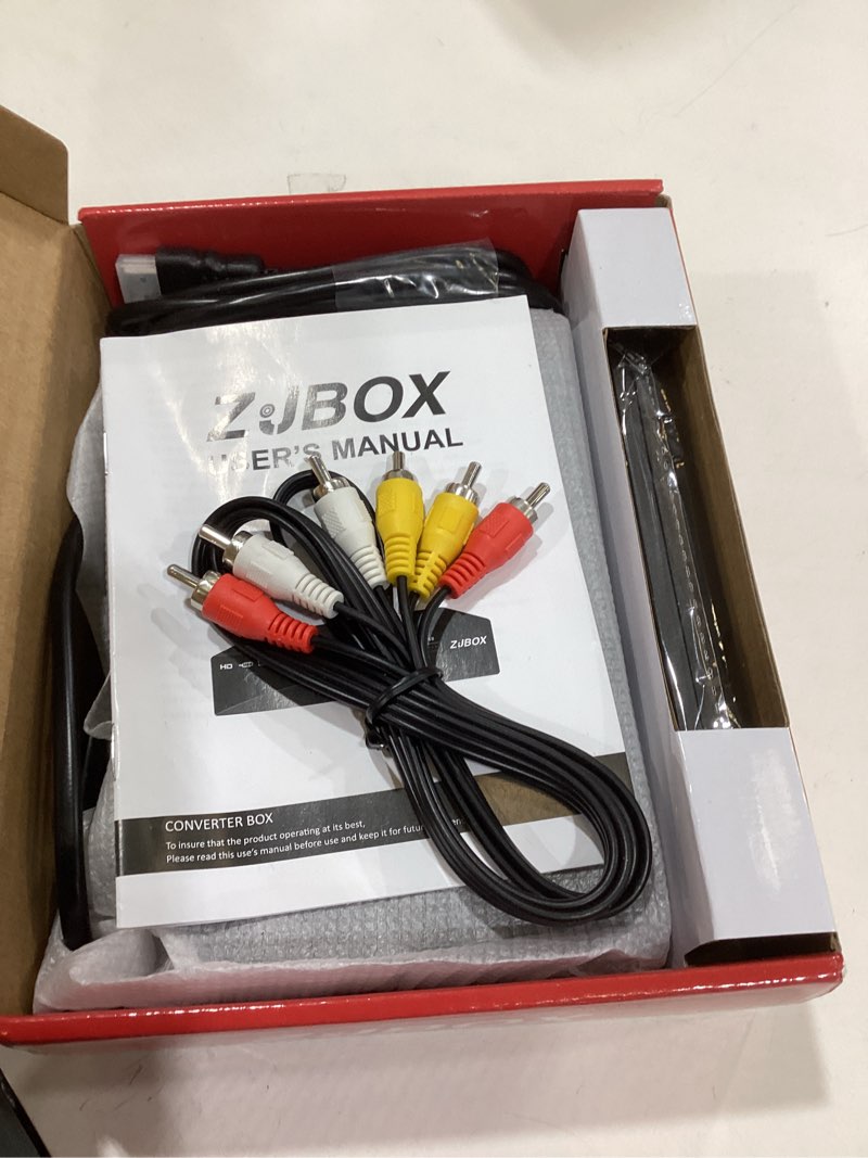 Condition photo showing Good Condition for digital tv converter box, atsc tv tuner - zjbox for analog hdtv live 1080p with recording&playback,hdmi output, timer setting tv tuner function digital channel free