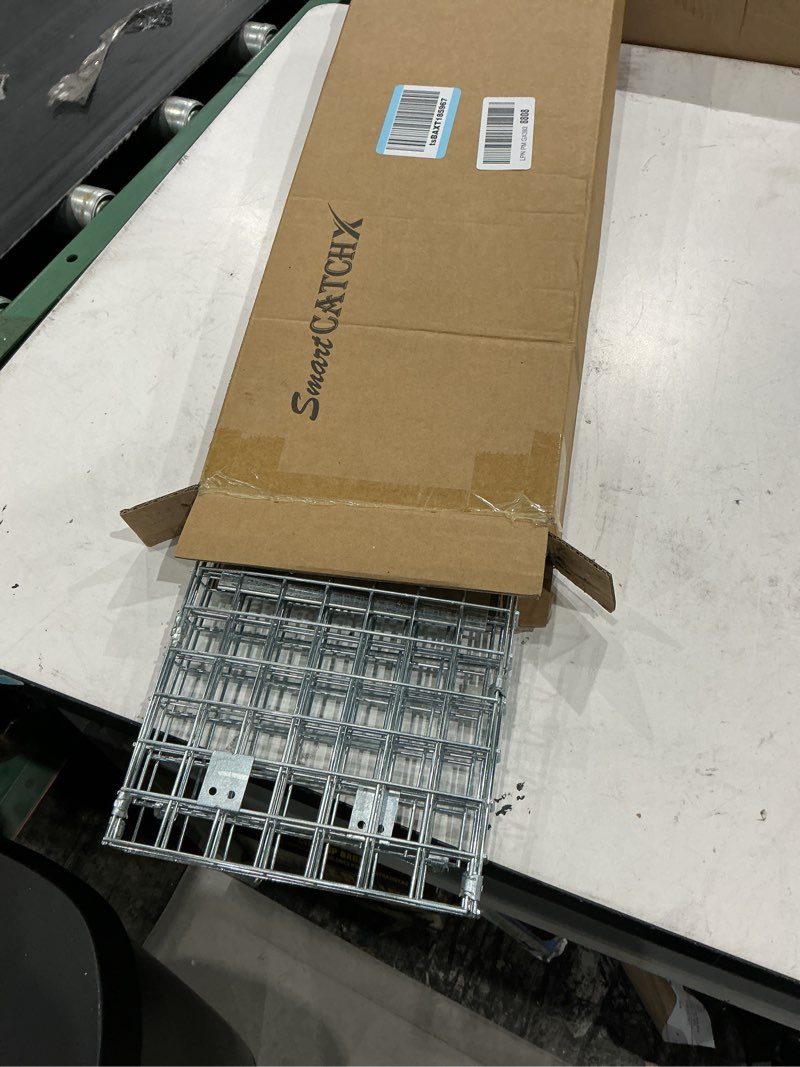 Condition photo showing Good Condition for kocaso live animal cage trap, collapsible humane live animal cage trap, galvanized steel humane live trap cage for rabbit,stray cat, groundhog, raccoon,squirrel,chipmunk,mole,skunk,gopher.