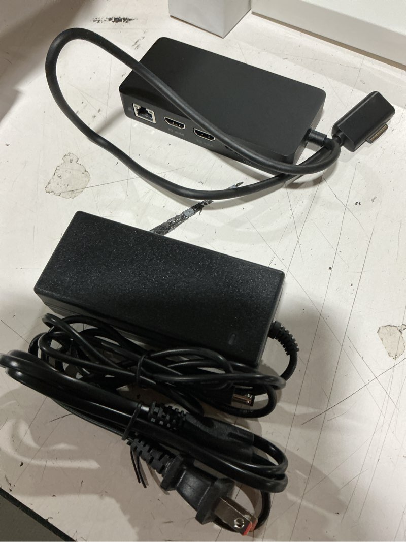Condition photo showing Good Condition for surface docking station triple displays dual hdmi + vga with power adapter,12 in 1 surface dock 2 for microsoft surface pro 12/11/10/9/8/x/7/6/5/4/3,surface laptop 7/6/5/4/3/2/1,surface book go black