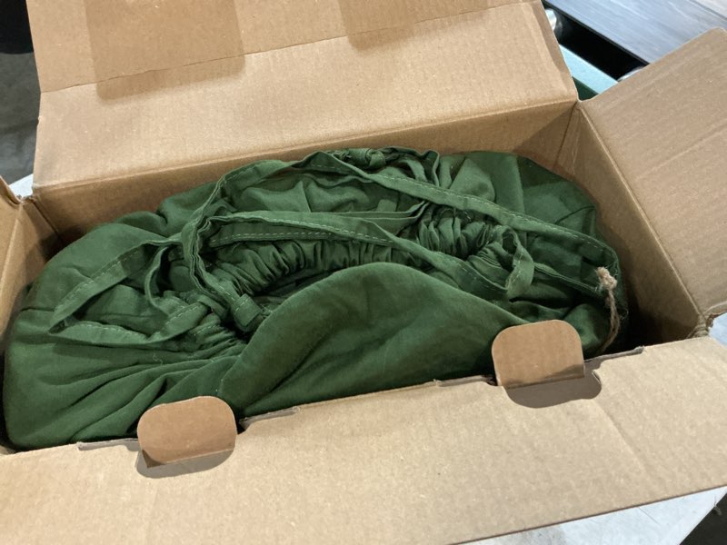 Condition photo showing New/Like New for bedsure 100% gots organic cotton sheets, fair trade certified king bedding set, eco-friendly, soft, 17 inches deep pocket king sheet, sateen weave cotton luxurious hotel bed set, olive green 03 - olive green king