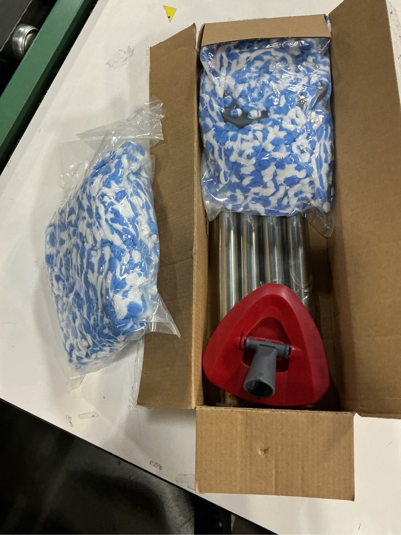 Condition photo showing New/Like New for Spin Mop Head, Base, Handle Replacement for O-Ceda RinseClean 2 Tank System,4 Microfiber Mop Refills, 1 Base and 30-58in Handl Set Combo (Blue 2 Tank System)