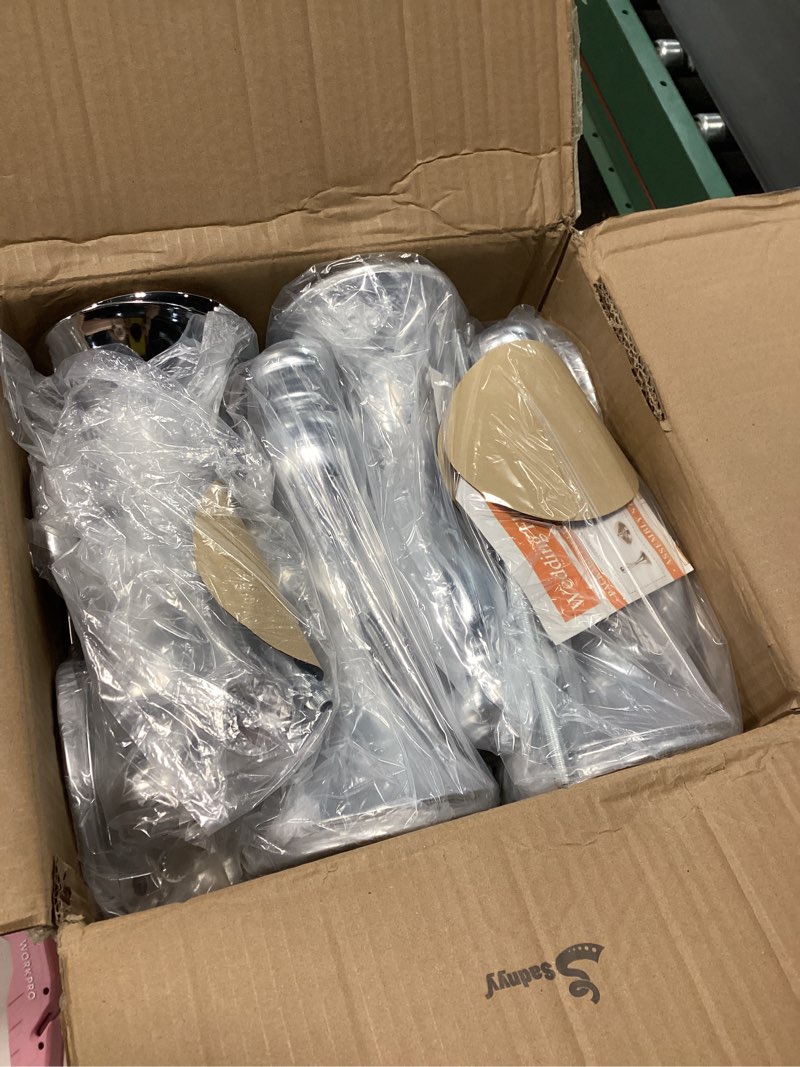 Condition photo showing New/Like New for Sadnyy 16 Pcs Metal Flower Arrangements Stand Metal Wedding Centerpiece Stand Tall Table Decor Flower Vase for Wedding Reception Centerpieces Event Party Hotel Home Decor(15 Inch,Silver) Silver 15 Inch