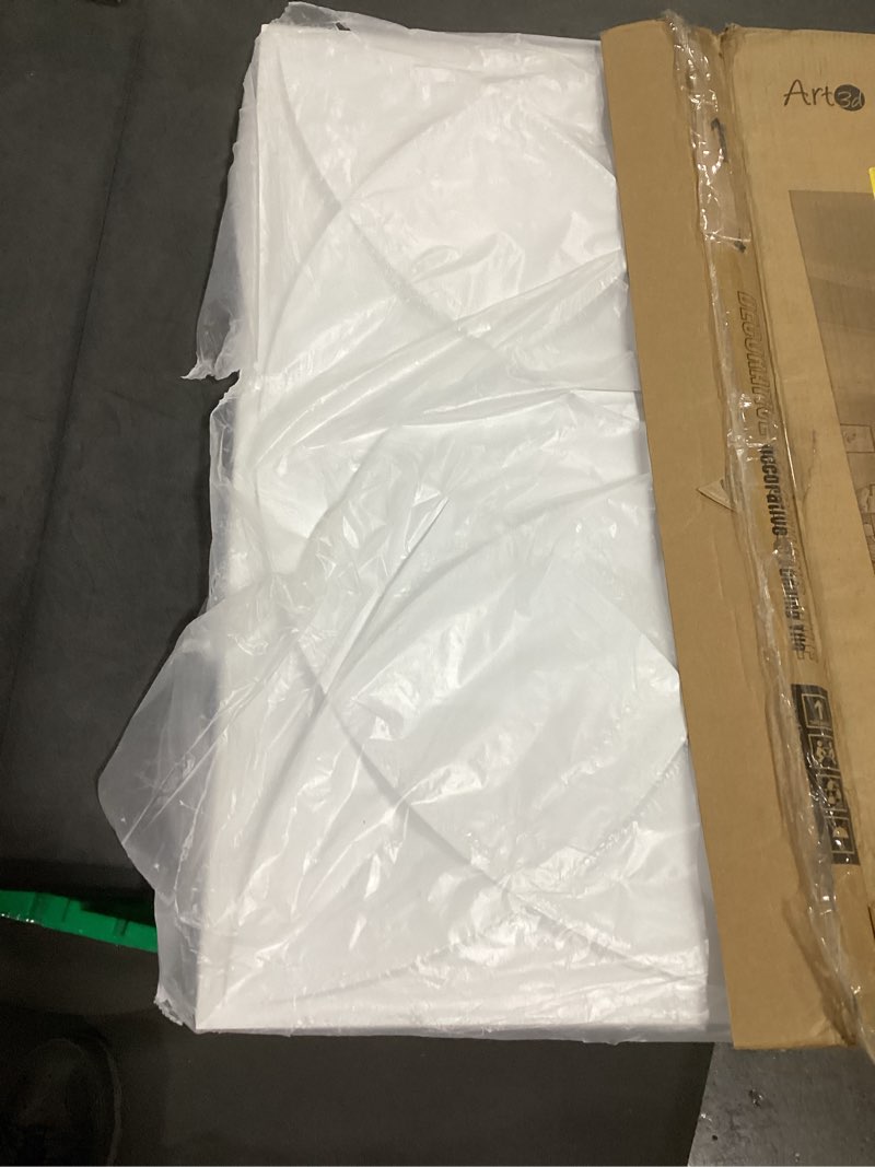 Condition photo showing Good Condition for art3d decorative ceiling tile 2x2 glue up, suspended ceiling tile pack of 12pcs white floral 12 white 12