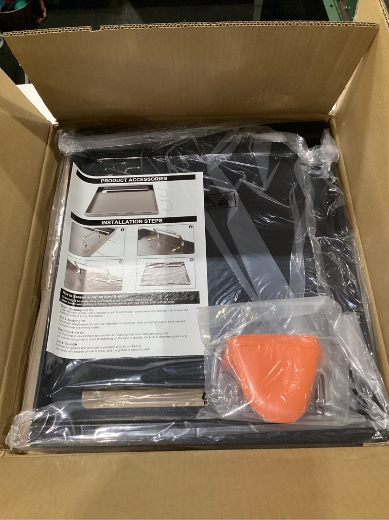 Condition photo showing Good Condition for Griddle Inserts for Charbroil Performance 2 Burner Grill, Flat Top Griddle for Charbroil Grill 463625217 463625219 463673519 463673517 463673017, Replace for G470-0002-W1 G470-0003-W1