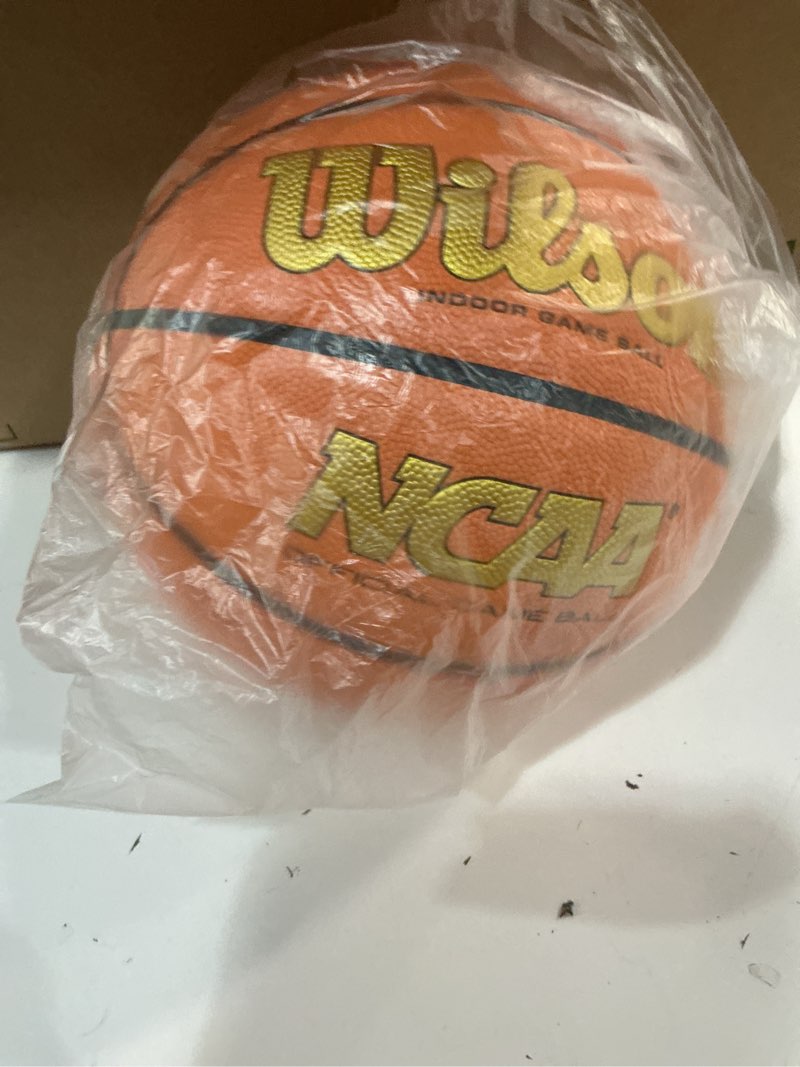 Condition photo showing Good Condition for Wilson NCAA Evo NXT Official Indoor Game Basketballs - Sizes 6 and 7 Gold/Orange Size 7 - 29.5"