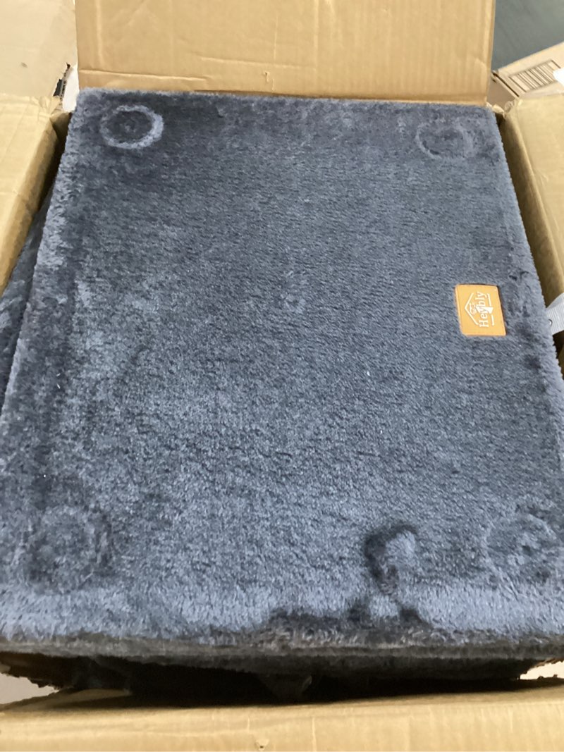 Condition photo showing As Is for Heybly Cat Tree for Large Cats 20lbs Heavy Duty, 60 inches XXL Cat Tower for Indoor Cats, Multi-Level Furniture Condo with Big Padded Plush Perch, Cozy Basket, Smoky Gray HCT050G 60 inch Smoky Gray