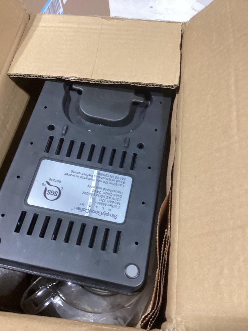 Condition photo showing Good Condition for SimplyGoodCoffee Coffee Maker / Coffee Machine. 8 Cup Automatic Drip Pour Over Coffee Brewer. Easy To Use, Gold Cup Standard. Black/Stainless Steel