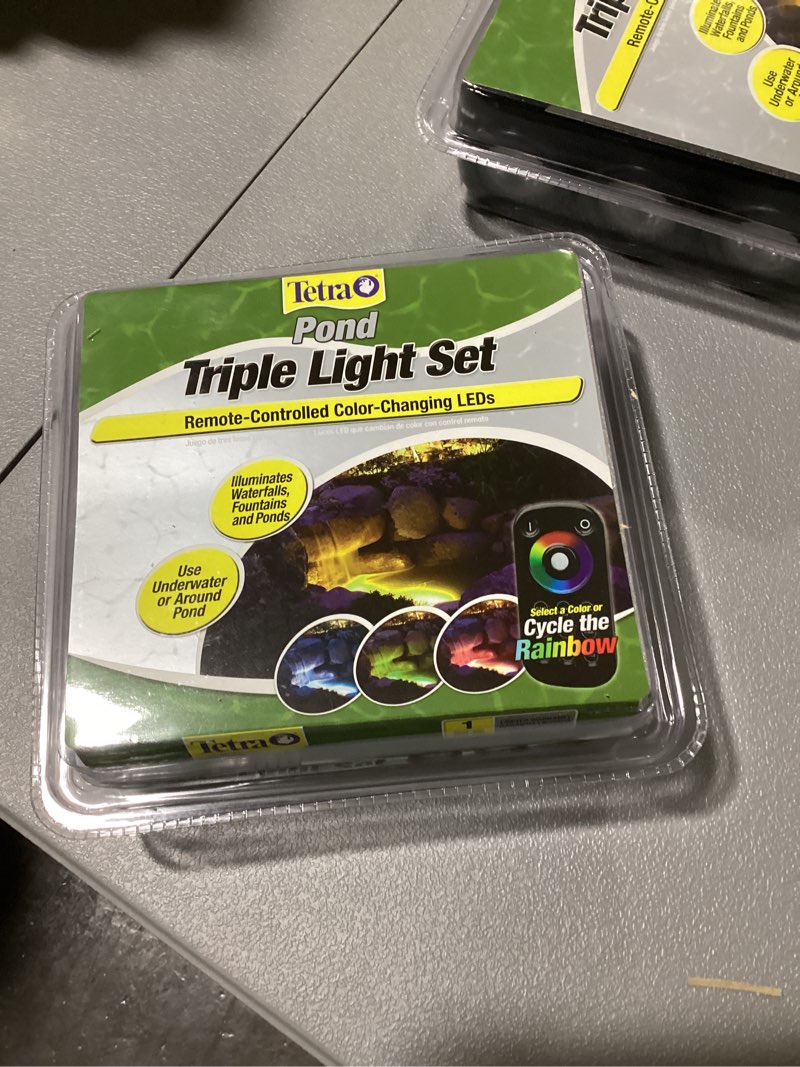 Condition photo showing Good Condition for TetraPond Remote-Controlled Color Changing Triple LED Light Set