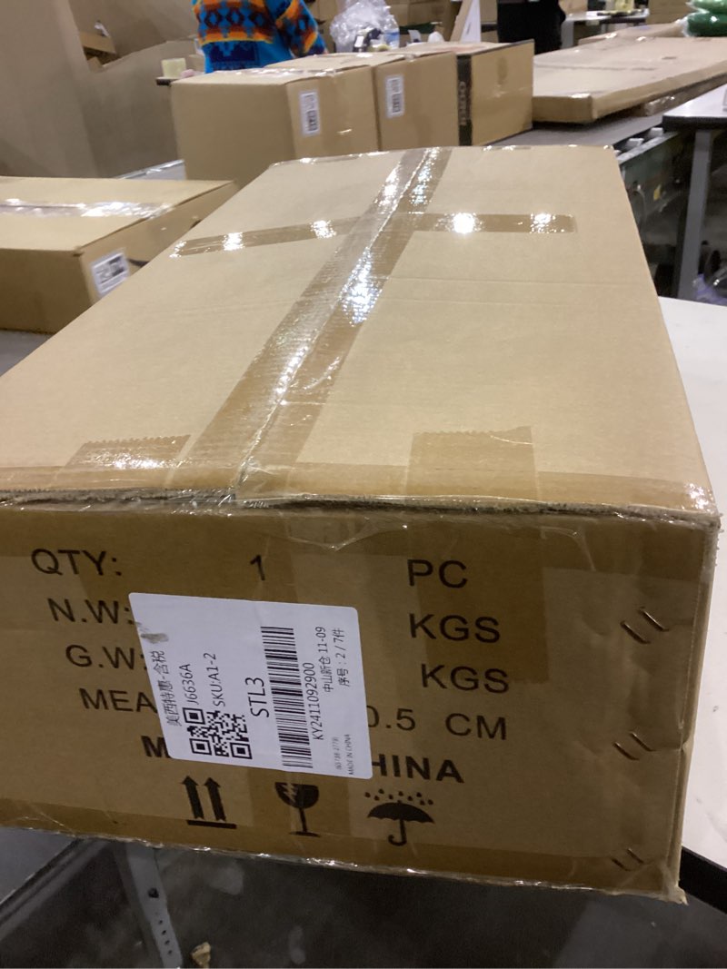 Condition photo showing New/Like New for 42" Extra Large Black Modern Globe Chandelier, 24-Light Crystal Entryway Foyer Chandelier for High Ceilings, Stairway, Kitchen, Dining Room, Living Room, and Hallway Black&Chrome Globe D42"