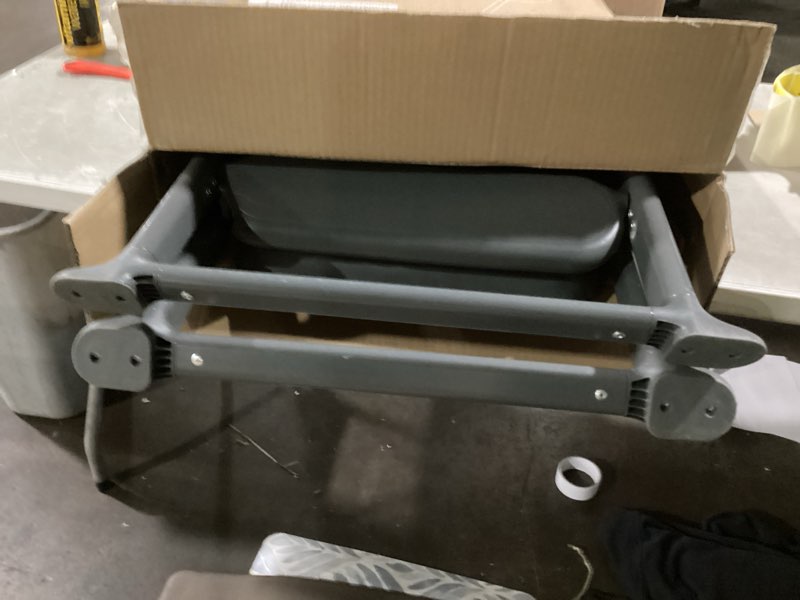 Condition photo showing Good Condition for Boon Pivot Toddler Tower - Folding Toddler Step Stool for Bathroom Sink or Kitchen Countertop - Step Stool for Toddlers with CPC Certification - Gray - Ages 18 Months to 4 Years Gray Pivot