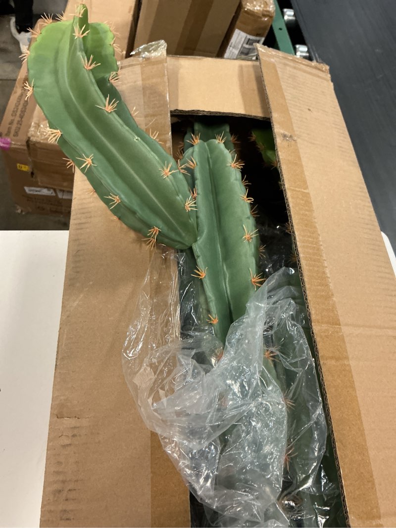 Condition photo showing Good Condition for uv-resistant artificial fake cactus plants 5ft – large faux cowboy cactus for indoor & outdoor home, office, or garden decor