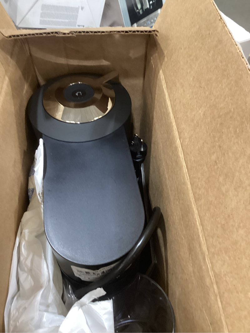 Condition photo showing As Is for nespresso vertuo next deluxe coffee and espresso maker by breville black matte machine