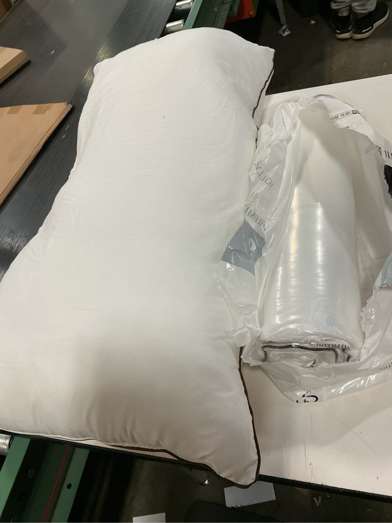Condition photo showing Good Condition for JOLLYVOGUE King Size Pillows Set of 2 for Sleeping, Soft and Supportive Bed Pillows with Down Alternative Filling for Side and Back Sleepers, Hotel Collection White King (Pack of 2)