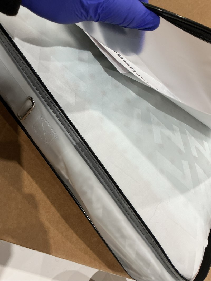 Condition photo showing Good Condition for malouf z shoulder carboncool lt omniphase memory foam pillow–continual temperature regulation–for side sleepers, gray, queen/shoulder cutout
