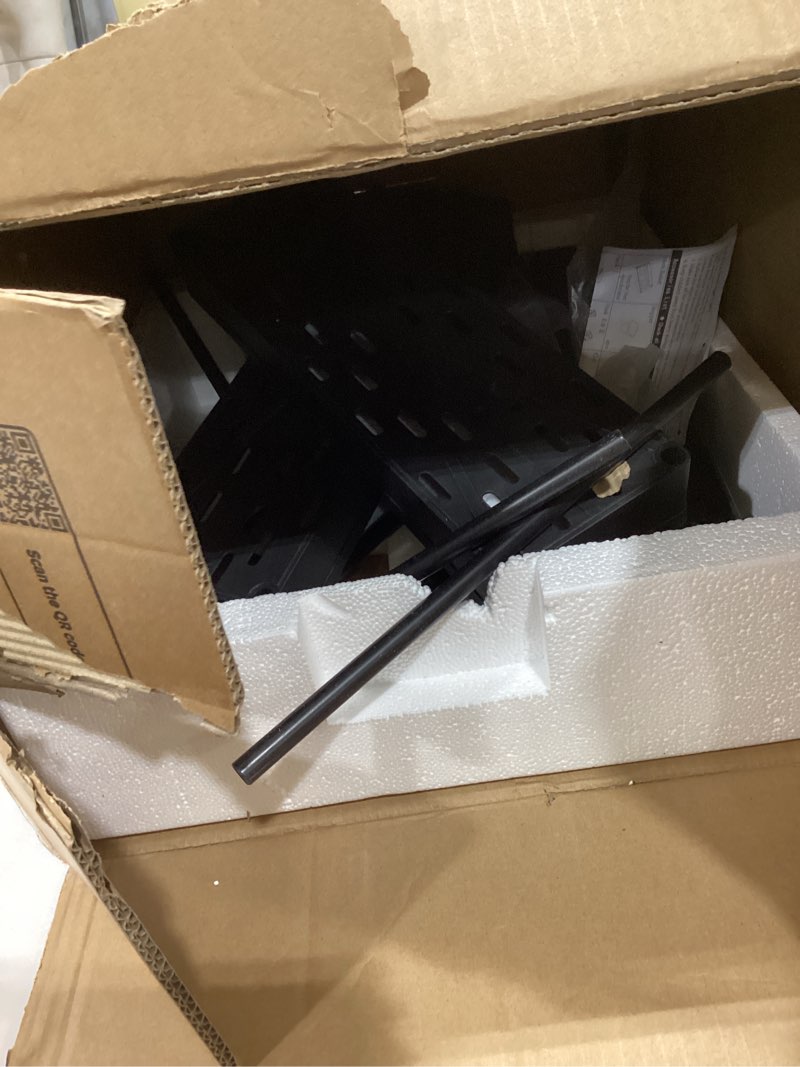 Condition photo showing As Is for SPACELEAD Slim Storage Cart 3 Tier,Bathroom Organizer Rolling Utility,Mobile Shelving Unit Slide Out for Office, Kitchen, Laundry Room & Narrow Places,Black