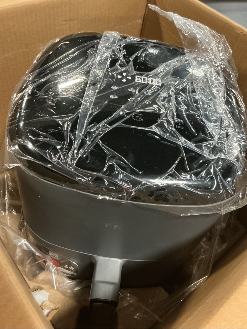 Condition photo showing Good Condition for t-fal easy fry max 5.3 qt digital air fryer: 10 versatile cooking programs, intuitive touchscreen, dishwasher-safe basket, fast and healthy cooking for crispy delicious results, grey