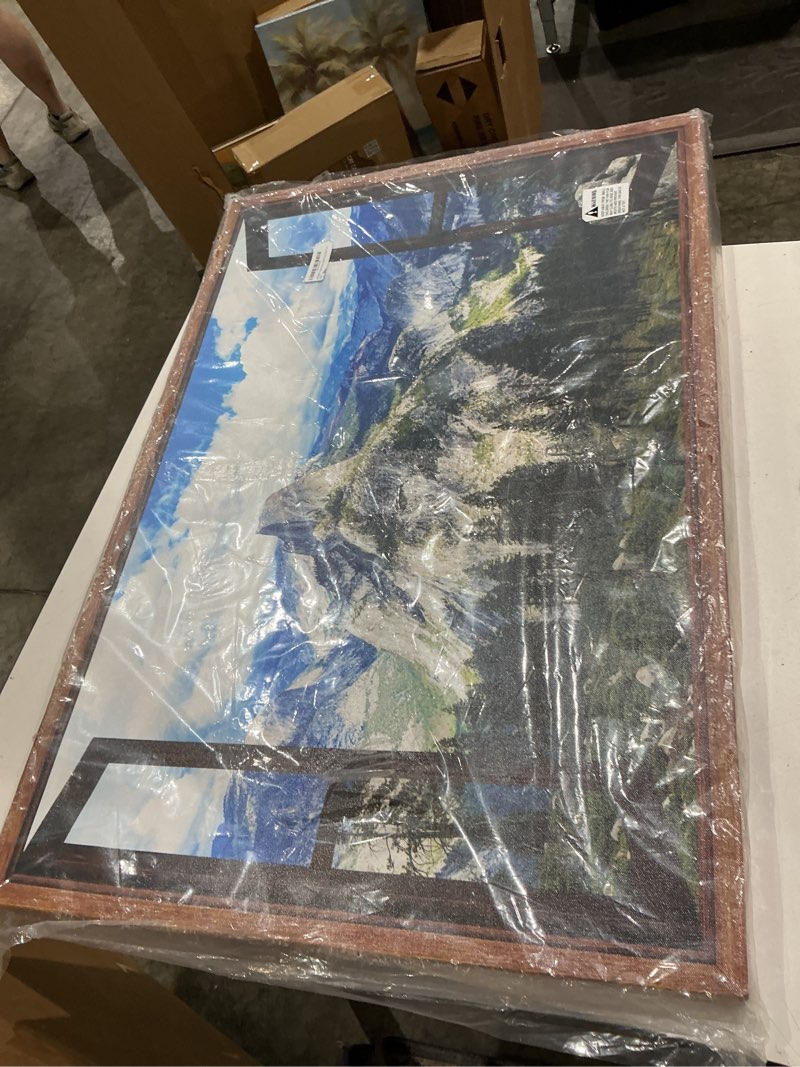 Condition photo showing Good Condition for decorarts - yosemite national park window wall art, half dome scenic landscape giclee print on archival canvas, gallery wrapped canvas, 36x24, made in usa 36"l x 24"w 10. yosemite national park