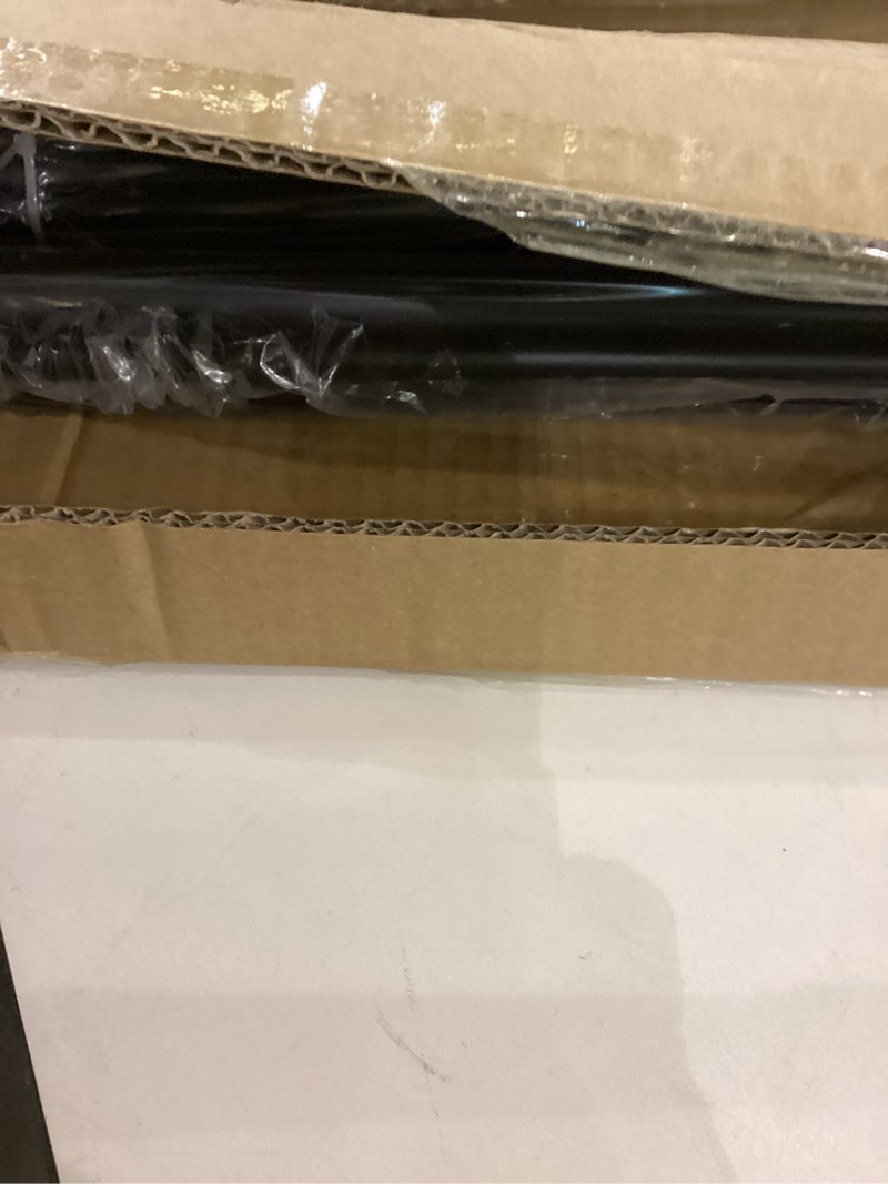 Matte Black Room Darkening Double Curtain Rod, Heavy Duty Dual Curtain Rod Double Blackout Curtain R