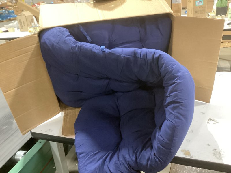 Condition photo showing Good Condition for Kigley 2 Set 67'' x 21'' Chaise Lounge Cushions for Outside Bench Cushions for Outdoor Furniture Chaise Lounge Pads Outdoor with Headrest 8 Ties, Navy Blue
