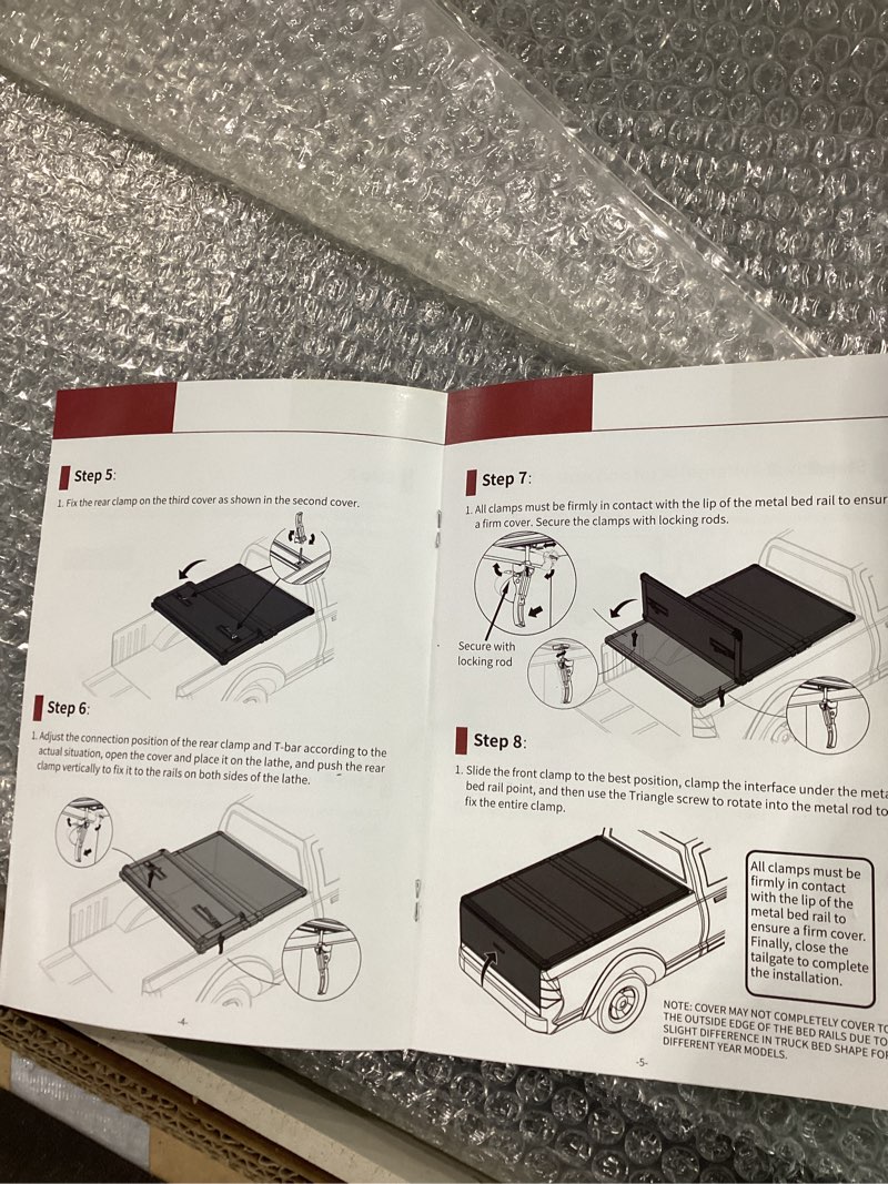 Condition photo showing New/Like New for Truck bed cover (product info unknown)