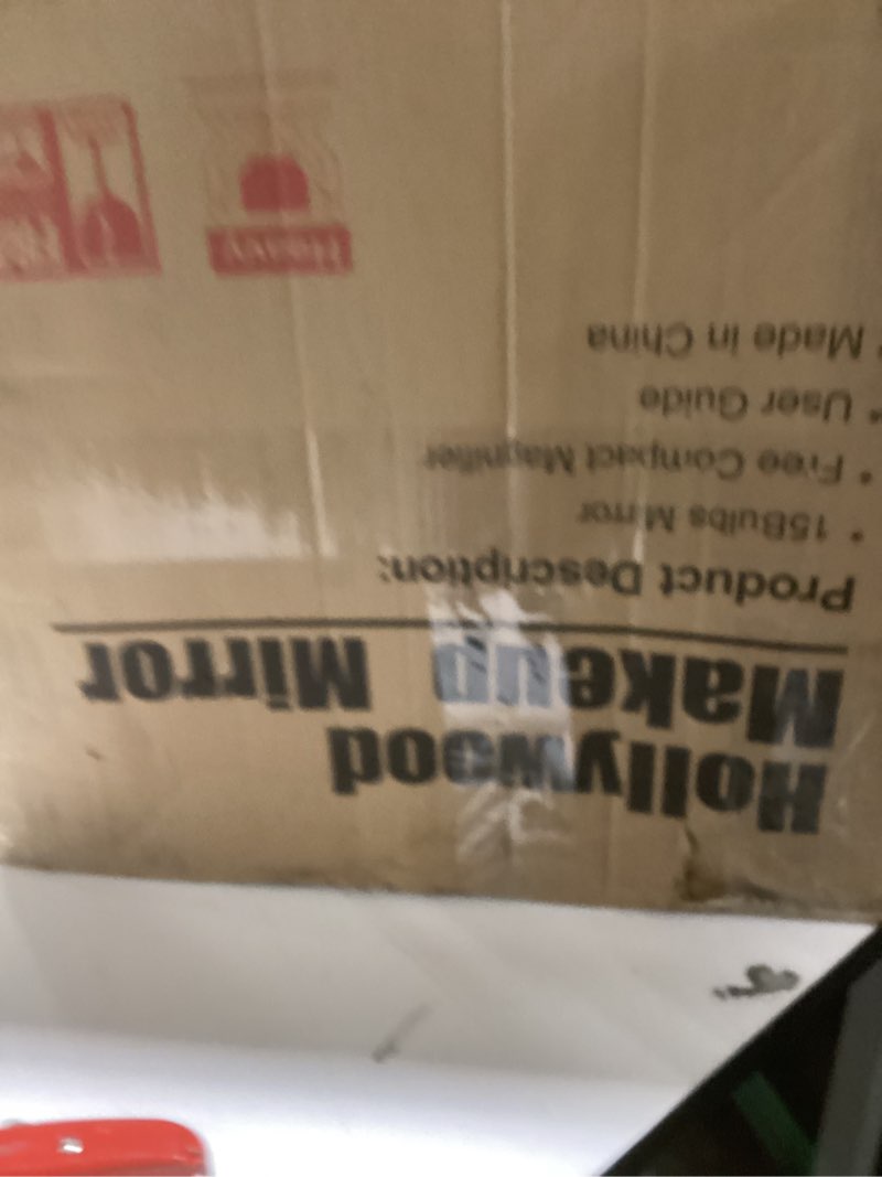 Condition photo showing New/Like New for FENCHILIN Vanity Mirror with Lights, Hollywood Lighted Makeup Mirror with 15 Dimmable LED Bulbs for 