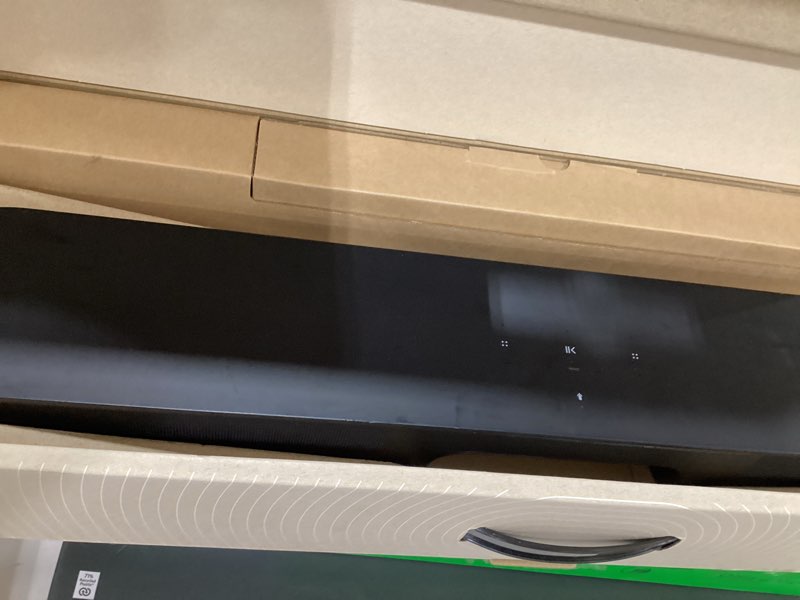 Condition photo showing As Is for sonos beam gen 2 - black - soundbar with dolby atmos black soundbar only