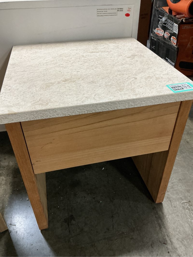 Condition photo showing Good Condition for 1 drawer bed side table