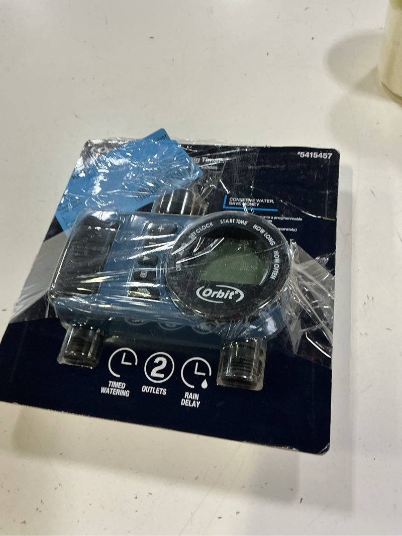 Condition photo showing Good Condition for orbit 2 output port stationary digital hose end timer
