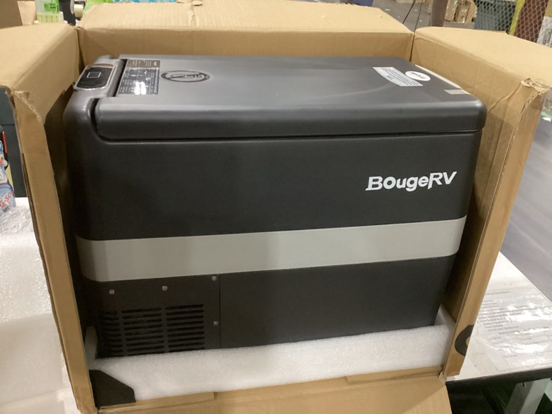 Condition photo showing New/Like New for bougerv 12v car freezer 42 quart portable refrigerator fridge 12v/24v dc 110~240 volt ac for rv camper truck jeep pickup suv van boat, camping tailgating road trip outdoor travel home use, -4â„‰~50â„‰
