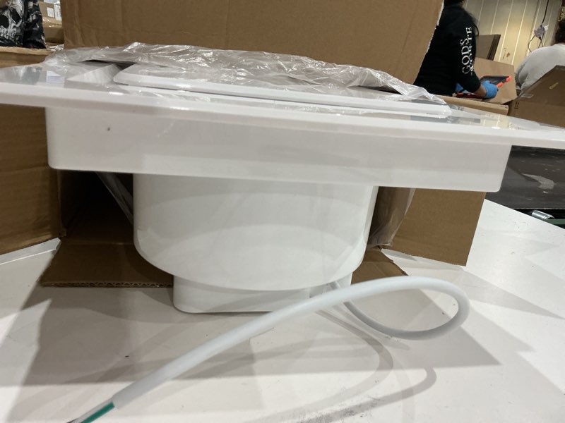 Condition photo showing Good Condition for bathroom exhaust fan 12" panel ultra quiet without light?10x10 mount?, 1.0 sone 130cfm, 4" duct for bathroom/garage/home style1 10in(hole size)