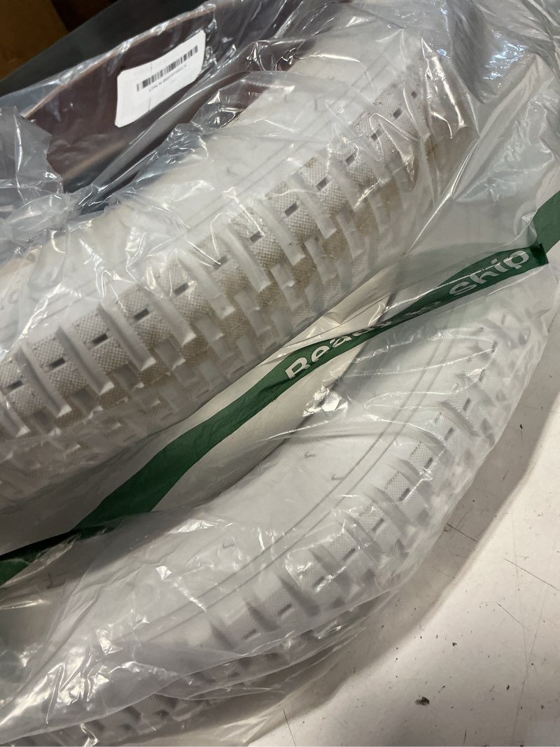 Condition photo showing As Is for yunscm 2-pcs 18" bike tires 18x1.95/53-355 (white) and 18" heavy duty bike tubes schrader valve compatible with kid bike 18 x 1.95 18x2.0 all-terrain bicycle tires and tubes (y-1029)